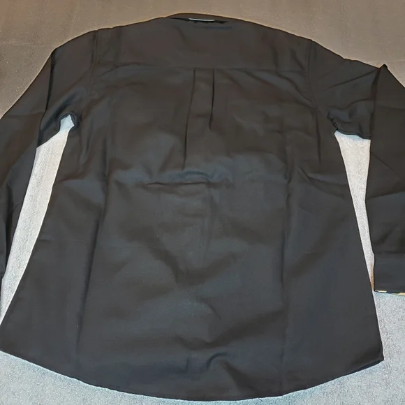 NWT DIXXON Women's Large Dinner Party Flannel  Leopard Print Trim Pearl Snap - Picture 11 of 12